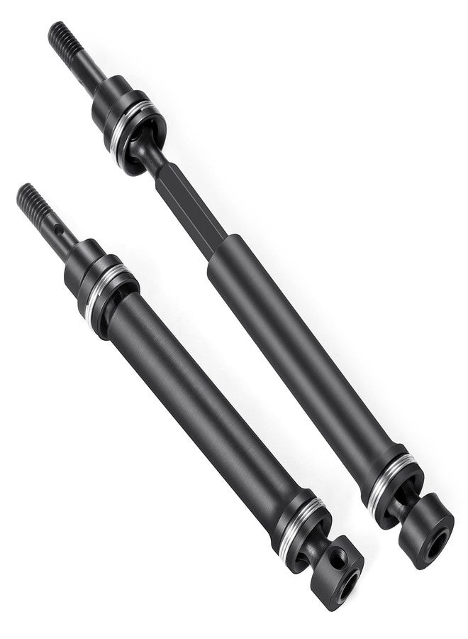 QUE-T 2pcs Hard Steel Drive Shafts CVD Universal Front and Rear for 1/16 TRX E-REVO Summit RC Upgrade Parts - Image 1